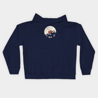 Mountain on vinyl Kids Hoodie